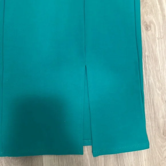 NWT ‼️ A’Gaci Puff Sleeve Front Slit Dress - Picture 4 of 6